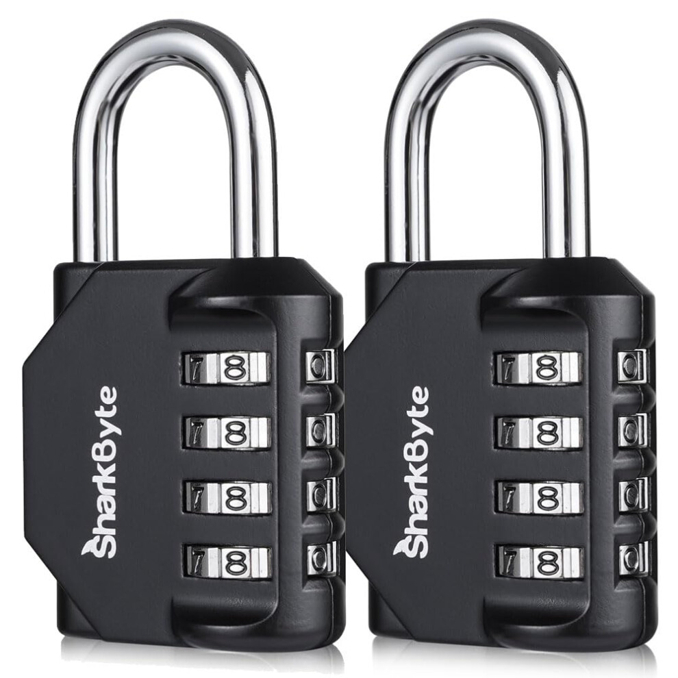 Sharkbyte 2Pack Heavy Duty Combination Padlocks Â 4Digit Weatherproof Outdo 3624070400293