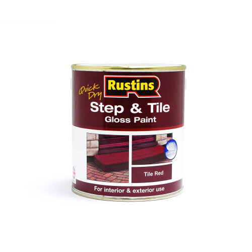 Rustins RUSTINS Step  Tile Paint Red 25L – HardWearing Floor Coating for Concrete S