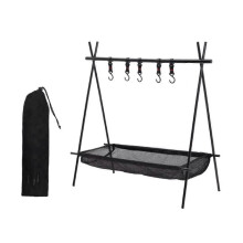 Frame+Net Bag Folding Camping Tripod Sundries Hanger 50x70x72cm