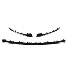3Pcs Gloss Black Front Bumper Lower Trim For Mercedes-Benz S-Class W222 V222 AMG Line Facelift 2018-2020