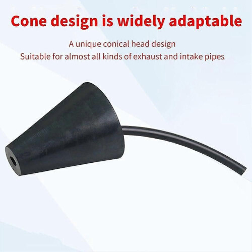 Automotive Leak Detection Tapered Adapter, Engine Diagnostic Smog Cone Tool, Garage Integration Aid