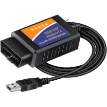 Forscan Elm327 USB OBD2 Adapter for Windows, Diagnostic Coding Tool with MS-CAN/HS-CAN Switch for Ford Lincoln Mazda