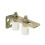 2PCS Patio Door Track Guide Rollers Sliding Door Guide Rollers with L-Pillar Bracket Adjustable Double Nylon Rollers 4