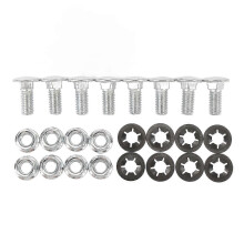 Jeep TJ LJ 1997-2006 Gas Tank Skid Plate Screws Metal Kit Friction Reduction Enhanced Safety
