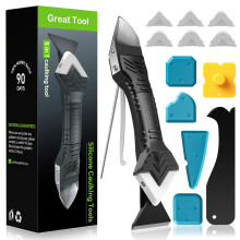 Caulking Tool 5 in 1 Silicone Caulking Grout Removal Sealant Finishing Tool
