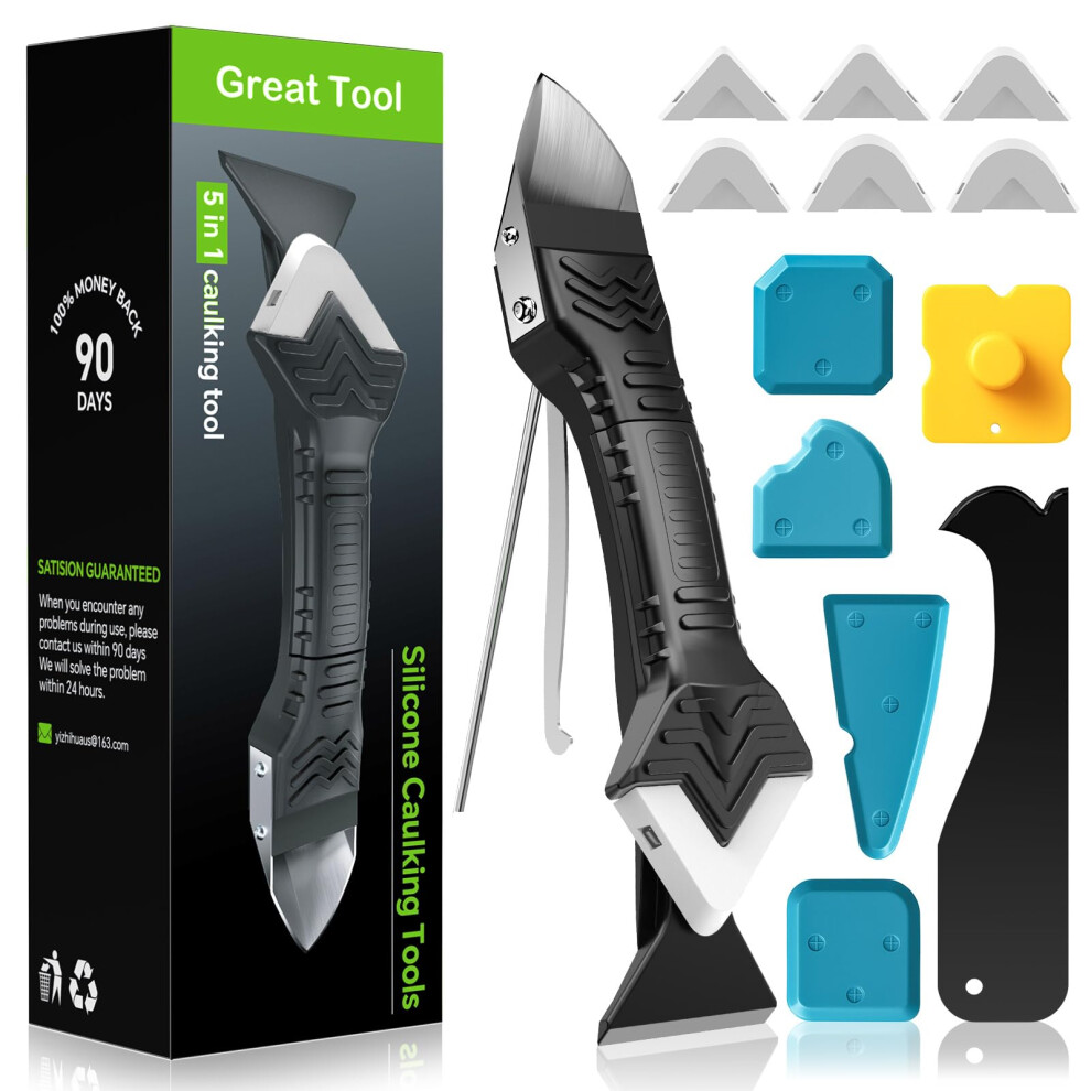 Caulking Tool 5 In 1 Silicone Caulking Grout Removal Sealant Finishing Tool 3022824338173