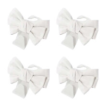 4pcs Multifunctional Backseat Hooks Car Interior Storage Bag Hooks Cute Bow Shape