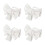4pcs Multifunctional Backseat Hooks Car Interior Storage Bag Hooks Cute Bow Shape 1