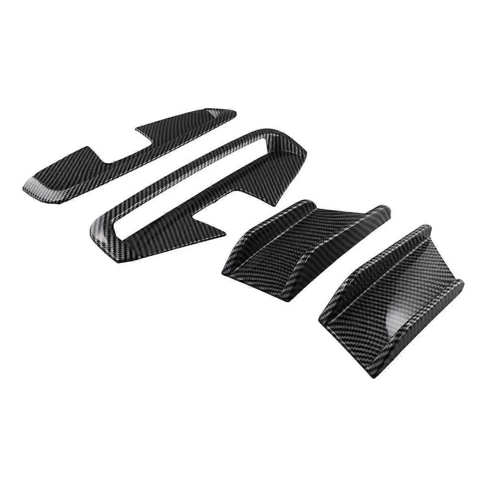 Car Front Bumper Side Splitter Spoiler Canards Air Knife Trim For 4 Series G22 G23 2020+ Carbon Fiber 9152359429405