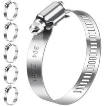 Bolatus Hose Clips 2751 mm 6 Pcs Hose Clamp Stainless Steel 304 Adjustable