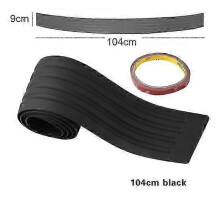 Universal Carbon Fiber Car Trunk Door Guard Strip Auto Sill Plate Protector Rear Bumper Guard Rubber Mouldings Strips