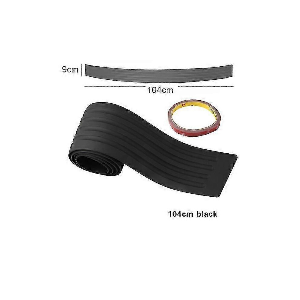 Universal Carbon Fiber Car Trunk Door Guard Strip Auto Sill Plate Protector Rear Bumper Guard Rubber Mouldings Strips 9152359430906