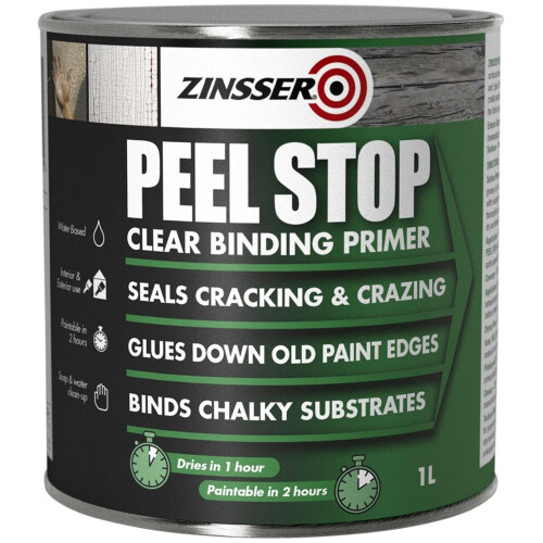 Zinsser Zinsser Peel Stop Clear Binding Primer 1 Litre ZINPSP1L