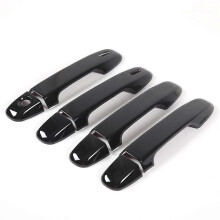 For Car Exterior Door Handle Cover, Glossy Black