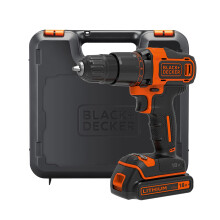 BLACK+DECKER 18V Cordless Hammer Drill, BCD700S1K-GB