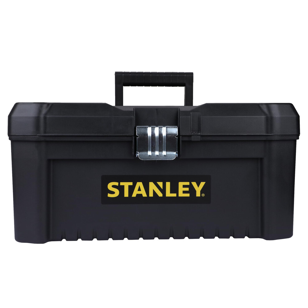 Stanley Essential Tool Box (16In), Durable Storage Solution With Removable Tote Tray And Organisers, For Parts And Tools Storage, Stst1-75518