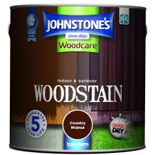 Johnstone’s Interior Exterior Woodstain Country Walnut Weathershield UV