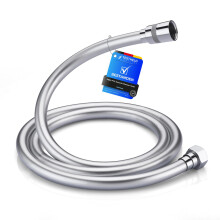 GRIFEMA Smooth Shower Hose 1.5m / 59 Inch – Flexible PVC Shower Hose, Anti-Kink & Leakproof, Universal G1/2" Fit
