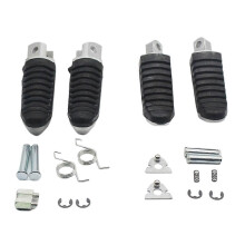 Pedane poggiapiedi anteriori e posteriori per moto compatibili con GSX1300R 2008-2011 GSR600 GSX1400