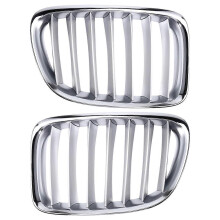 1 par främre stötfångare övre mittgrill krom för X1-serien E84 2010-2012 51112993307, 51112993308