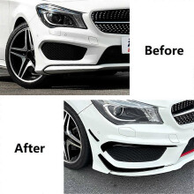 For CLA Class C117 Line 2013-2015 Front Bumper Lip Splitter Spoiler Diffuser Cover Trim