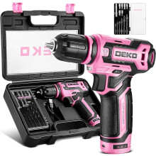 Cordless Drill:DEKOPRO 12V Power Battery Drill Set with Small Electric Dril