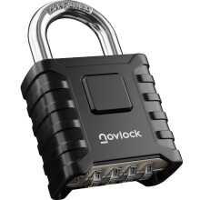 NOVLOCK Heavy Duty Combination Padlock Outdoor – Weatherproof CutResistant