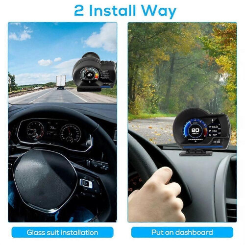 Οθόνη Head Up αυτοκινήτου, Έξυπνος μετρητής OBD II+GPS, Ταχύμετ 2