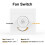 2Pcs Ceiling Fan Stepless Speed Governor Mounted Fan Speed Switch 3