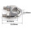 Lot de 4 serre-cables en acier inoxydable 4