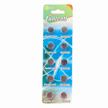 Pack of 10 - LR1130/AG10 Eunicell 1.5V Button Coin Cell Alkaline Batteries - Suitable for use in LED lights, Digital Voice Recorders, Toys, Blood Glu