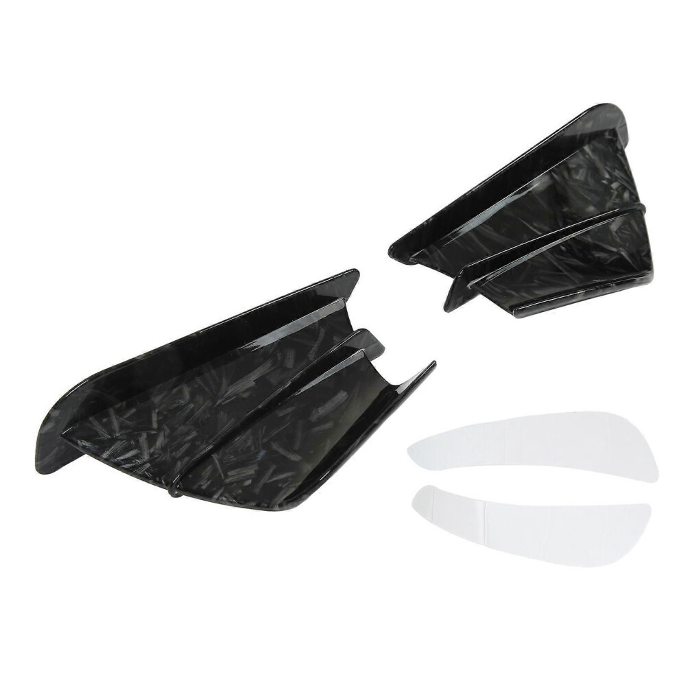 Motorcycle Side Spoiler Front Fairing Aerodynamic Winglets Wings For Ninja400 Ninja250 Z900 Z1000 Marble Grain 9152359433297