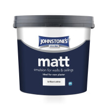 5LTR JOHNSTONES JONMAT CONTRACT MATT EMULSION BRILLIANT WHITE