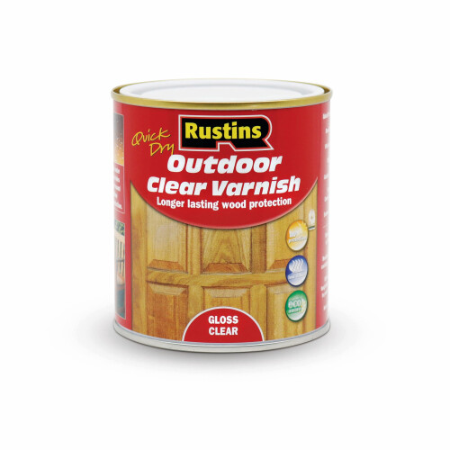 Rustins Rustins Quick Dry Outdoor Clear Varnish 500 ml Gloss