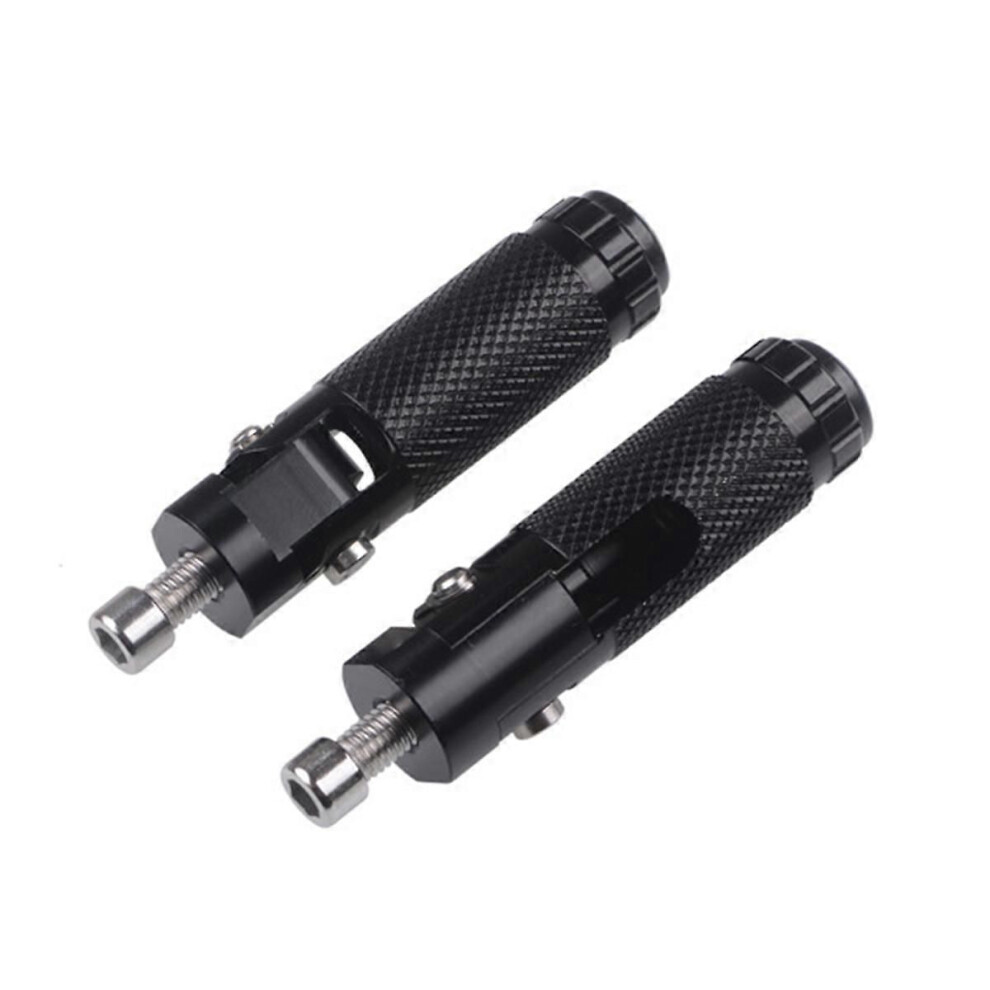 2Pcs M8 Universal Motorcycle Motor Bike Folding Footrests Footpegs 9152359431835