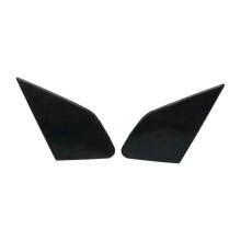 Car Exterior Front Door Side Garnish Cover Panel Window Glass Plate Trim Cap for Fit Hatchback 2009-2013