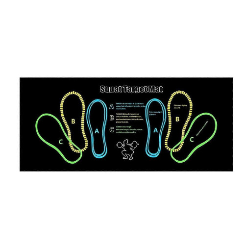 Squat Guide Mat Squat Step Positions Knee Mat with Foot Position Mat