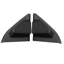 Car Door Panel Audio Horn Cover Tweeter Triangular Speaker Loudspeaker Cover Trim for Toyota Corolla 2014-2018