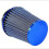 UNIVERSAL HIGH FLOW MINI STACK MULTI FIT POD FILTER 3" (76mm) NECK TURBO BLUE 2