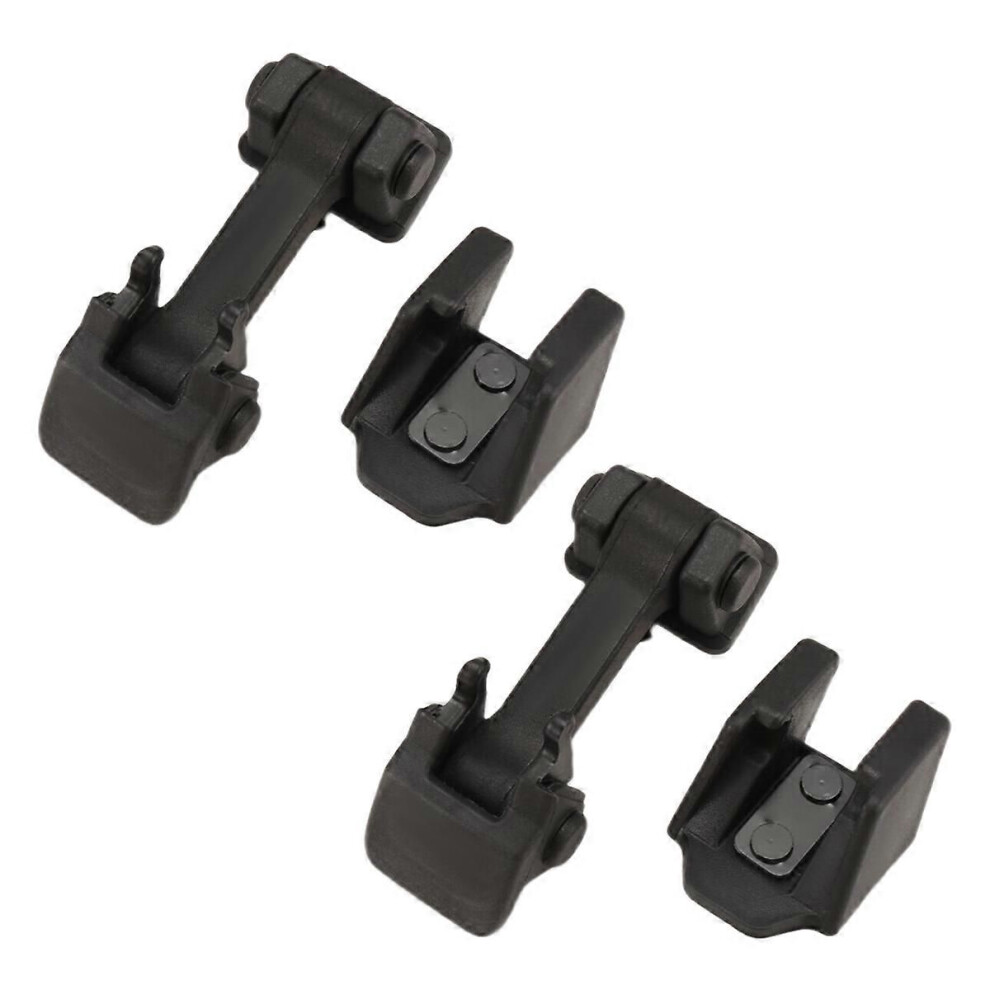 1 Pair Front Hood Latch Catch & Bracket 55395653Af 55395652Ac Compatible Jk 2007-2018 9152359434188