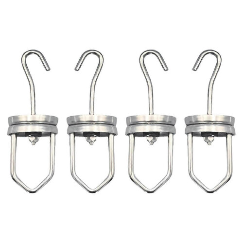 4PCS Paint Rotary Swivel Hooks High Temperature Rotary Hook