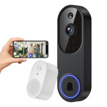 FineLuck 1080P WiFi Video Doorbell Camera Wireless with Receiver