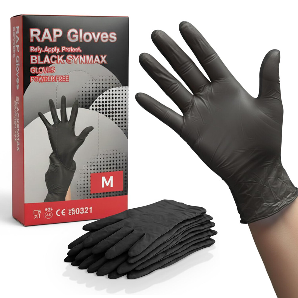 Disposable Vinyl Gloves Â Black Latex Powder Free Food Safe Nonsterile 2 5467557484922