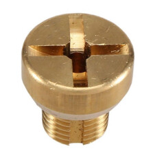 17111712788 Radiator Overflow Coolant Expansion Tank Bleeder Screw Gold for BMW E36 E39 E46 Etc.