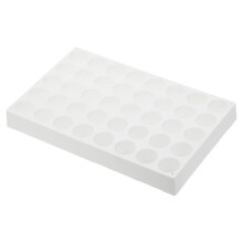 Vial Rack for Autosampler Vials, Vial Tray Holder 40-Well Stackable Test Tube Rack Vial Holder 10ml White
