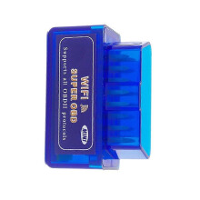 Mini Auto Code Reader Bluetooth-Compatible PIC18F25K80 Double PCB Car Scanner OBD2 ELM-327 1.5 BT/WIFI,Blue