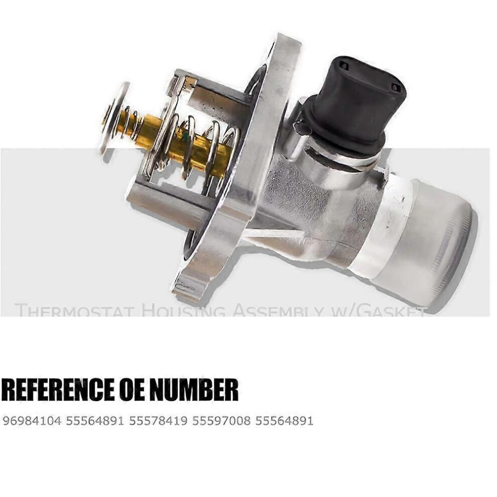 5Pcs Car Engine Coolant Thermostat Assembly Housing For Chevy Aveo Sonic 09-16 96984104 55578419 25193683 9152359451192