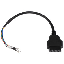 16 Pin OBD2 Female K Line Jumper Tester Diagnostic Cable Cord Pigtail
