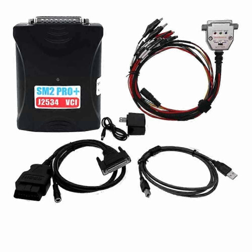 2.21.22 SM2 Pro+ J2534 VCI ECU Programmer Read Write ECU 67IN1 FLASH EEPROM PFLASHER Update Version US Plug