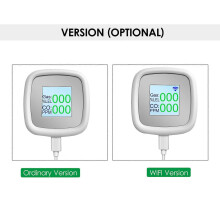 Combustible Gas Detector Gas Alarm Digital Combustible Gas Detection Instrument Gas Leak Tester Intelligent Air Quality Detector with Sound Alarm